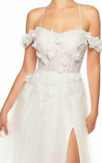 Alyce Paris - Cold Shoulder A-Line Dress