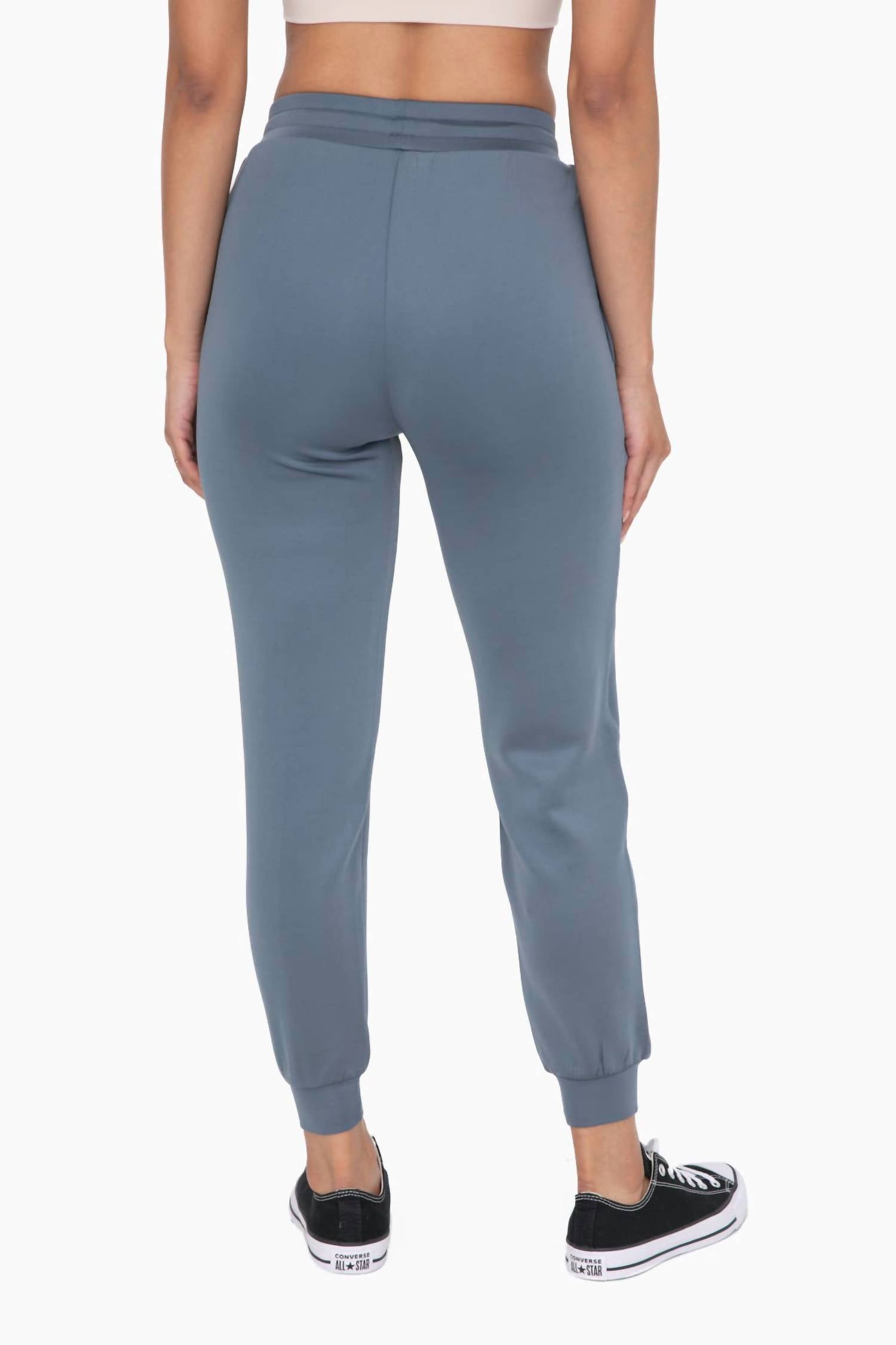 Mono B - Cuffed Joggers with Zippered Pockets