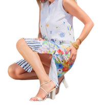 Dolcezza - New Bouquet Coming Soon Sleeveless Linen Dress