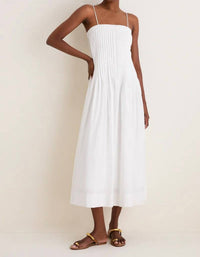 Moon River - Kaye Pleated Front Detail Midi Dress