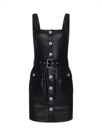 L'Agence - Midy Button Front Mini Dress