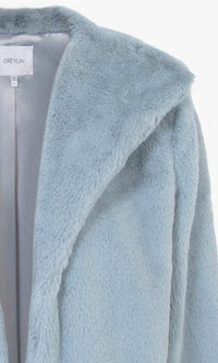 Greylin - Euna Cropped Faux Fur Coat