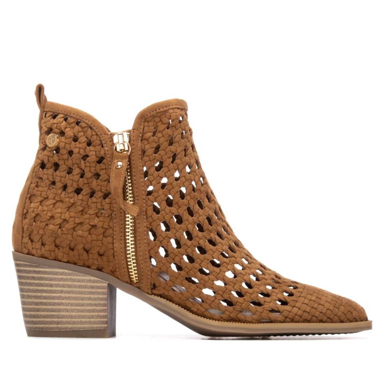 Xti Women's Ankle Boots in camel - women's shoe - alternate view