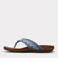 Mykos Women's Jovie Thong Sandal in denim blue - women's sandal - view 5