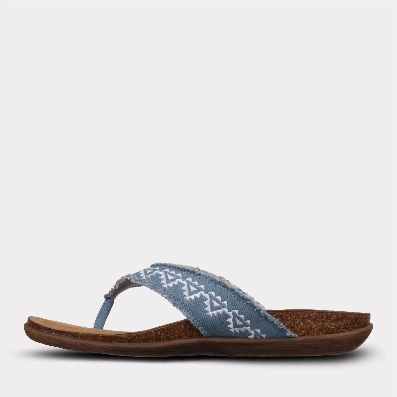 Mykos Women's Jovie Thong Sandal in denim blue - women's sandal - view 5