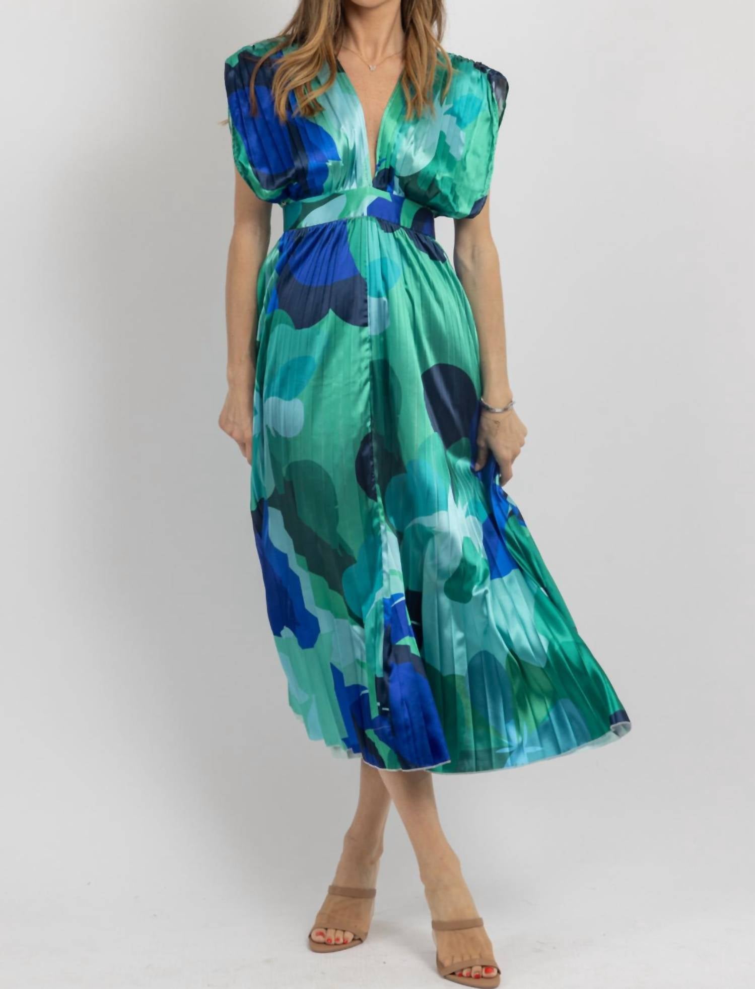 Miss Sparkling - Statement Shoulder Dress