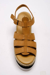 Free People - Women's Mykonos Suede Fisherman Flatform Wedges