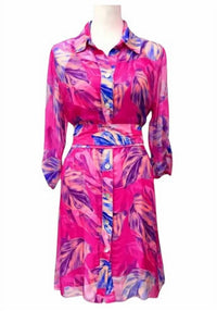 Coton Frais - Women's Martina Silk Floral Dress
