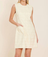 Dolce Cabo - Faux Leather Stitch Dress