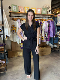 PINCH Wide Leg Sweater Pants in black - women's pants - alternate view