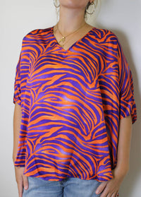 Adrienne - Sadie Fight Tigers Oversized Top