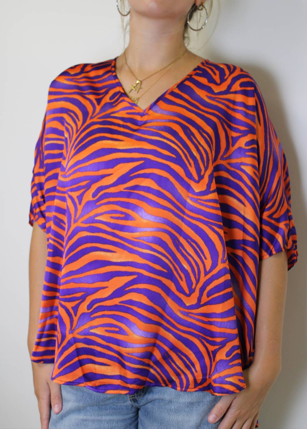Adrienne - Sadie Fight Tigers Oversized Top