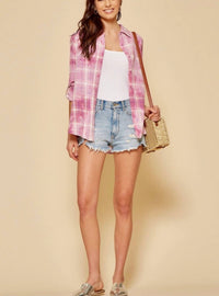 Savannah Jane - Soaring Eagle Embroidered Button-Down