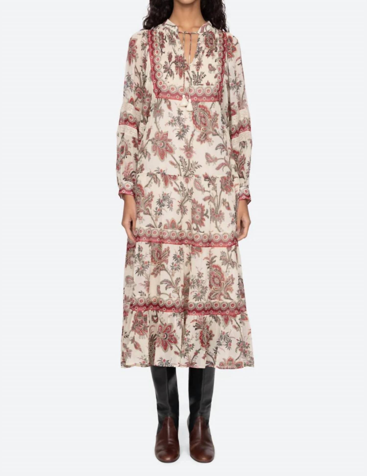 Sea - Cassandra Long Sleeve Midi Dress
