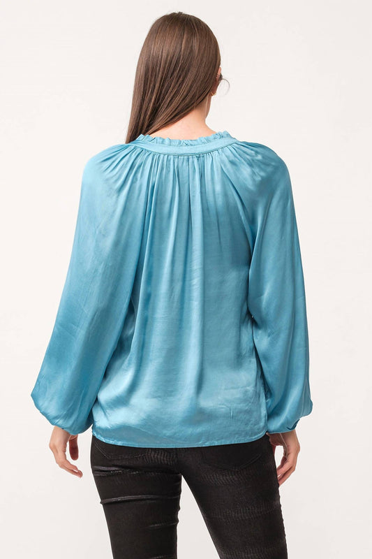 Dear John Denim - Manon V- Neck Long Sleeve Blouse