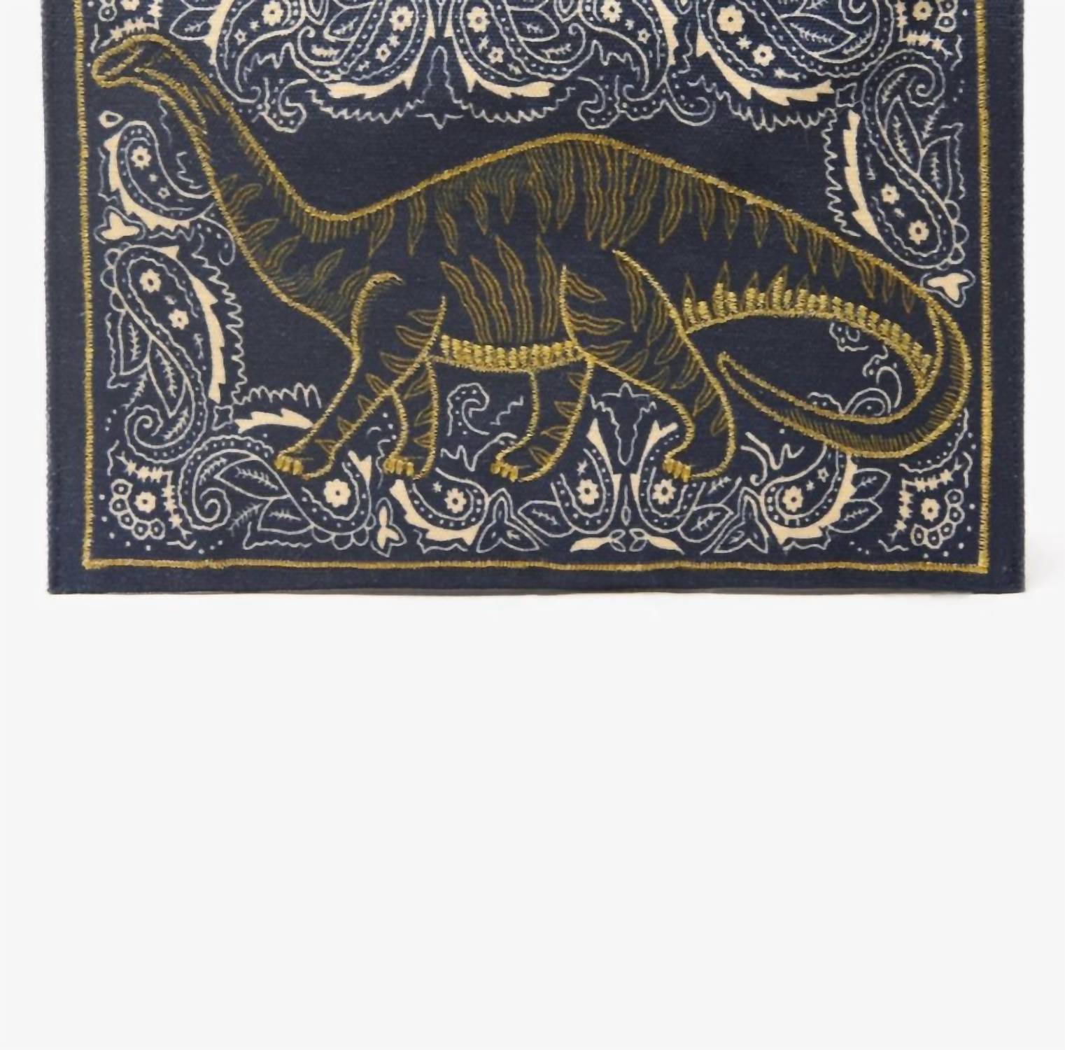 Inoui Editions - Women's Dino Embroidered Pouch