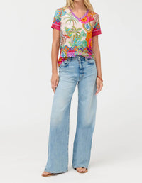 Johnny Was - Janie Favorite Short Sleeve V Neck Swing Tee