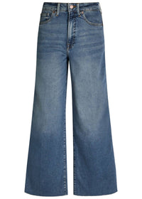 GOOD AMERICAN Good Skate Crop Jeans in indigo1139 - women's jeans - detail view