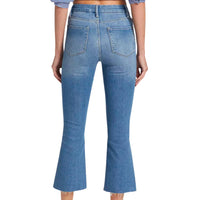 Frame - Women's Le Super High Crop Mini Boot Raw Hem Jeans