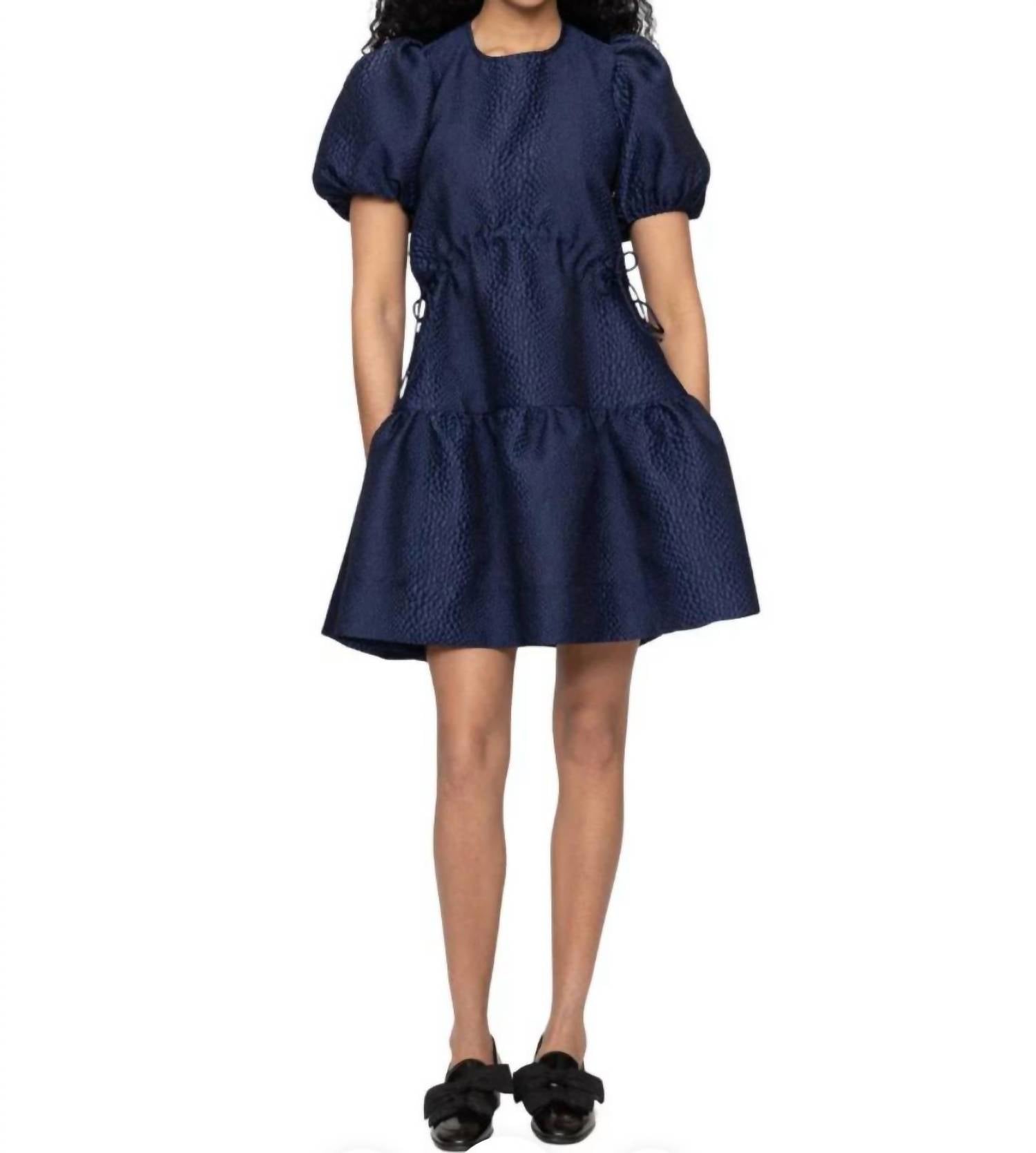 SEA Fayetta Mini Dress in navy - women's dress