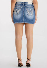 Miss Me - Women's Denim Mini Skirt