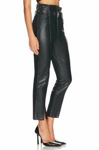 Blanknyc - Fauz leather high rise belted pants