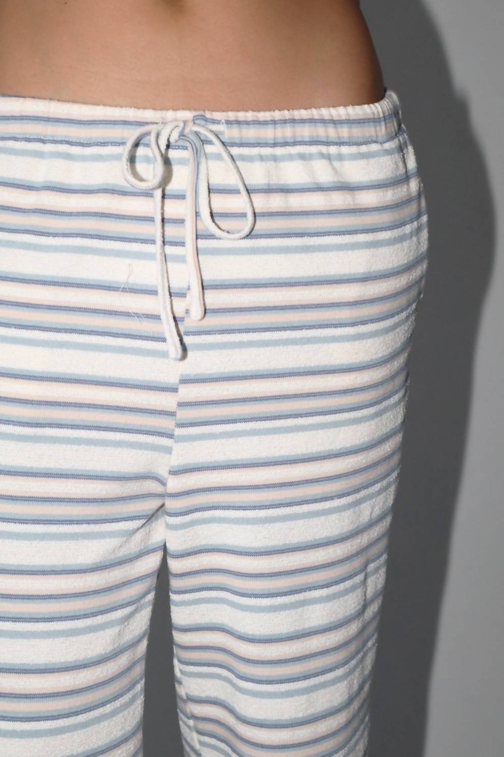 Bailey Rose Stripe Knit Wide Leg Pants in harbor beige blue - women's pants - view 5