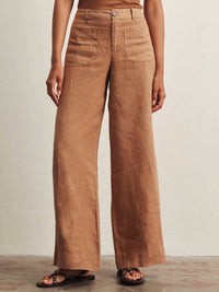 Sanctuary - Linen Marine Wide Leg Pant