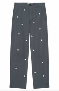 The Great. - Garage Pants With Daisy Embroidery