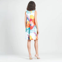 Clara Sun Woo - Jewel Neck Swing Tank Dress