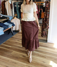 Miou Muse - Short Sleeve Lace Blouse