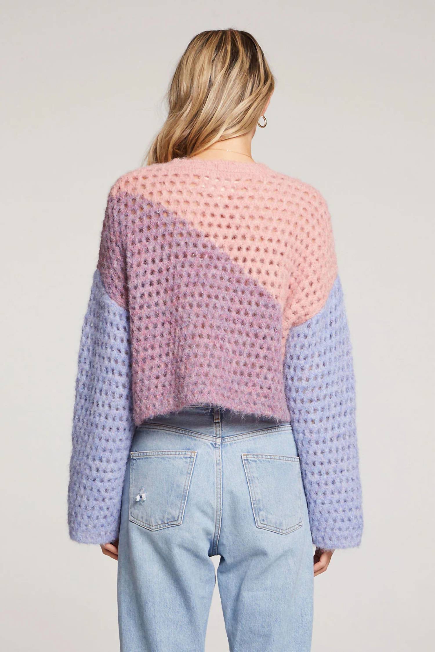 Saltwater Luxe - Kourt Colorblock Open Weave Sweater