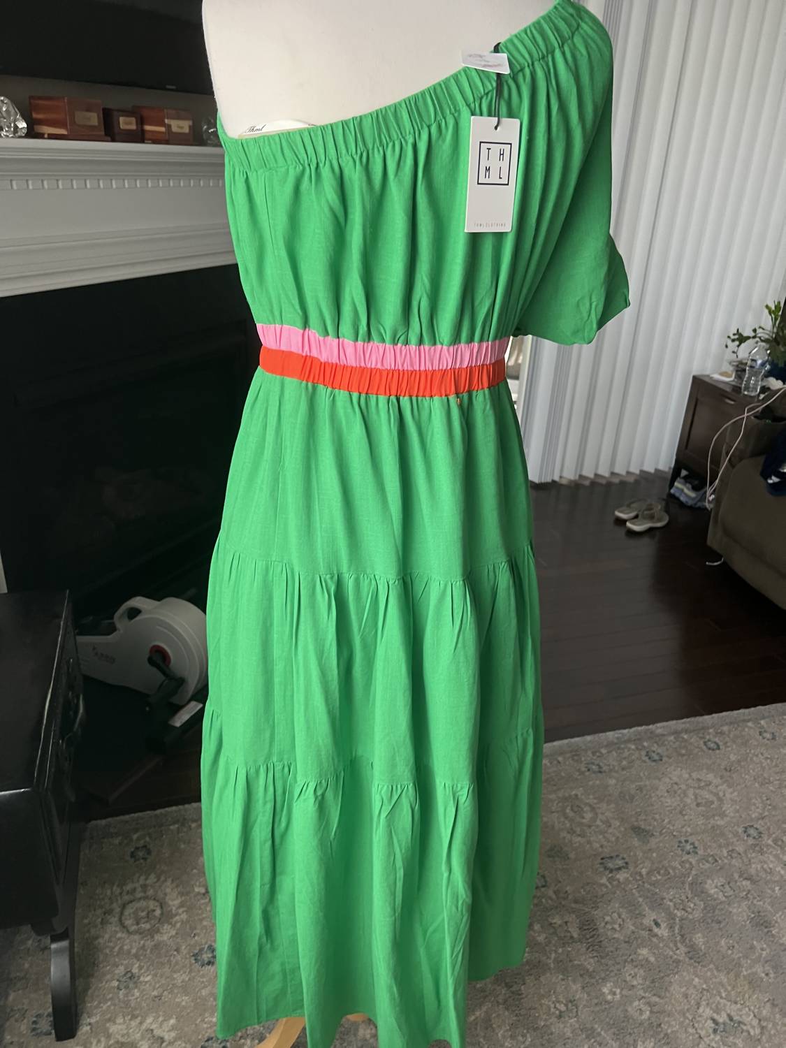 Thml - Women's Off the shoulder tiered dress