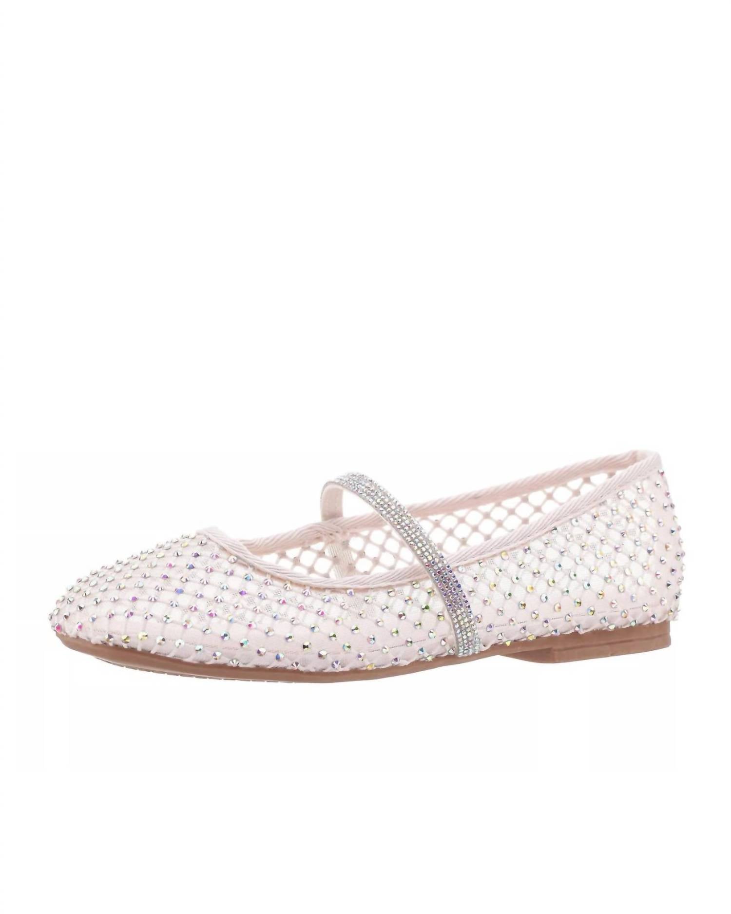Nina - Girls Jessa Mesh With Rhinestones Shoes