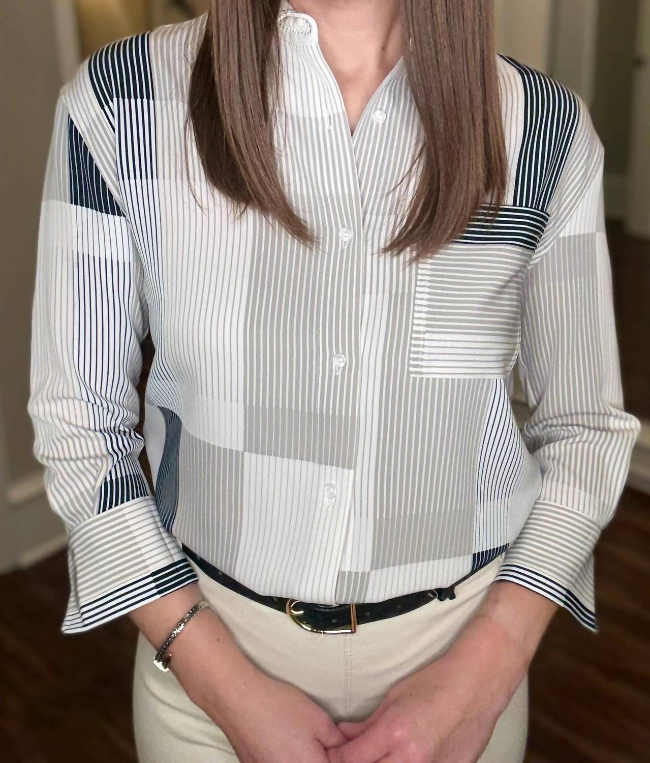 Lysse - Women's Jessica Sleeve Striped Blouse
