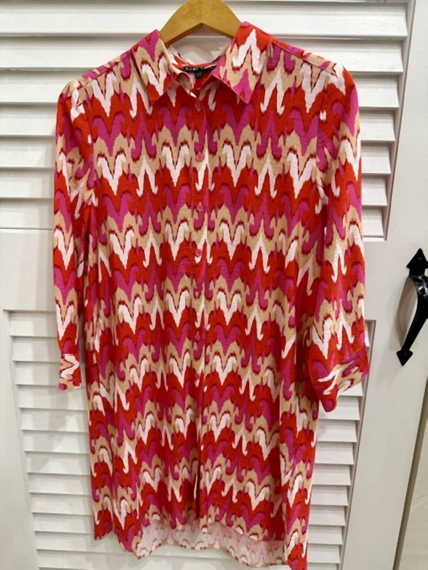 Boho Chic - Women's Button Down Front Dress