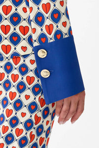Camilla Fitted Jersey Shirt in rinse and roar - women's shirt - alternate view