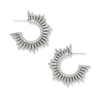 Brighton Women's Solara Hoop Earrings in silver - women's jewelry