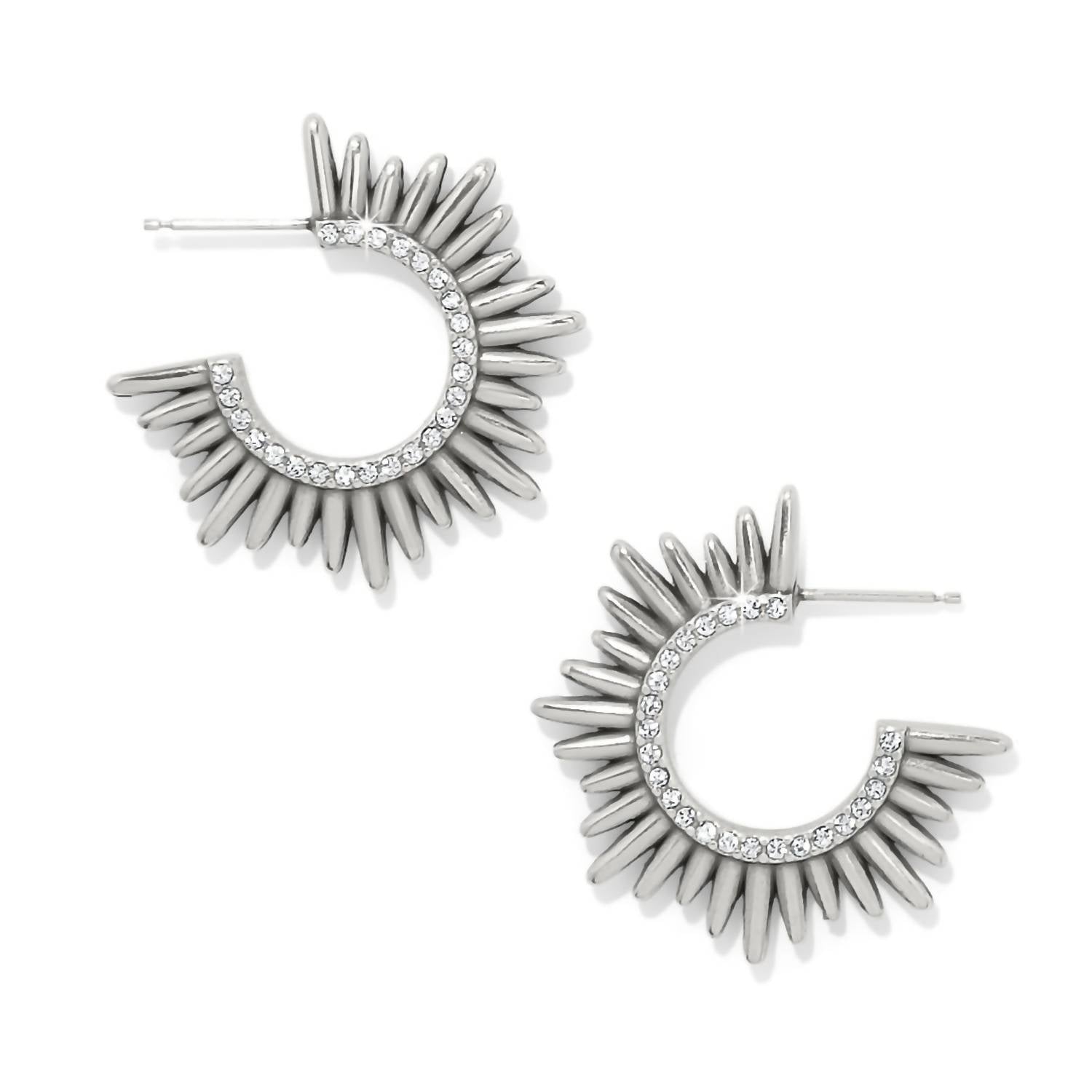 Brighton Women's Solara Hoop Earrings in silver - women's jewelry
