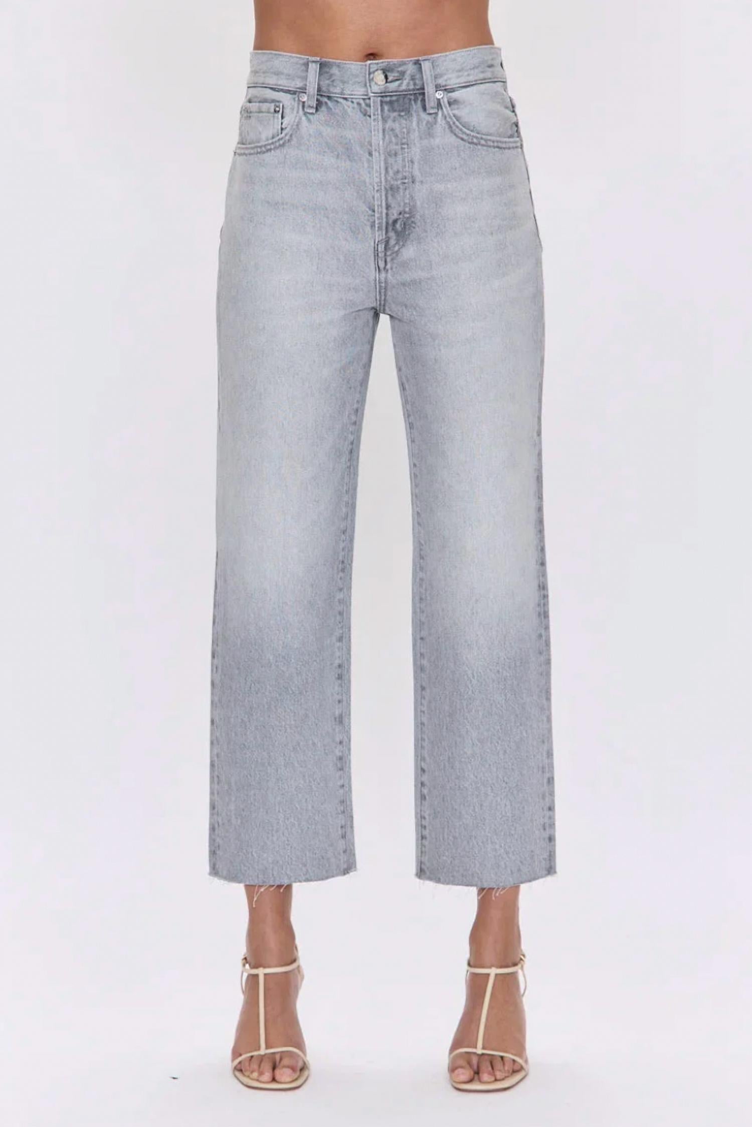 PISTOLA Cassie Crop Super High Rise Straight Pant in enigma - women's pants