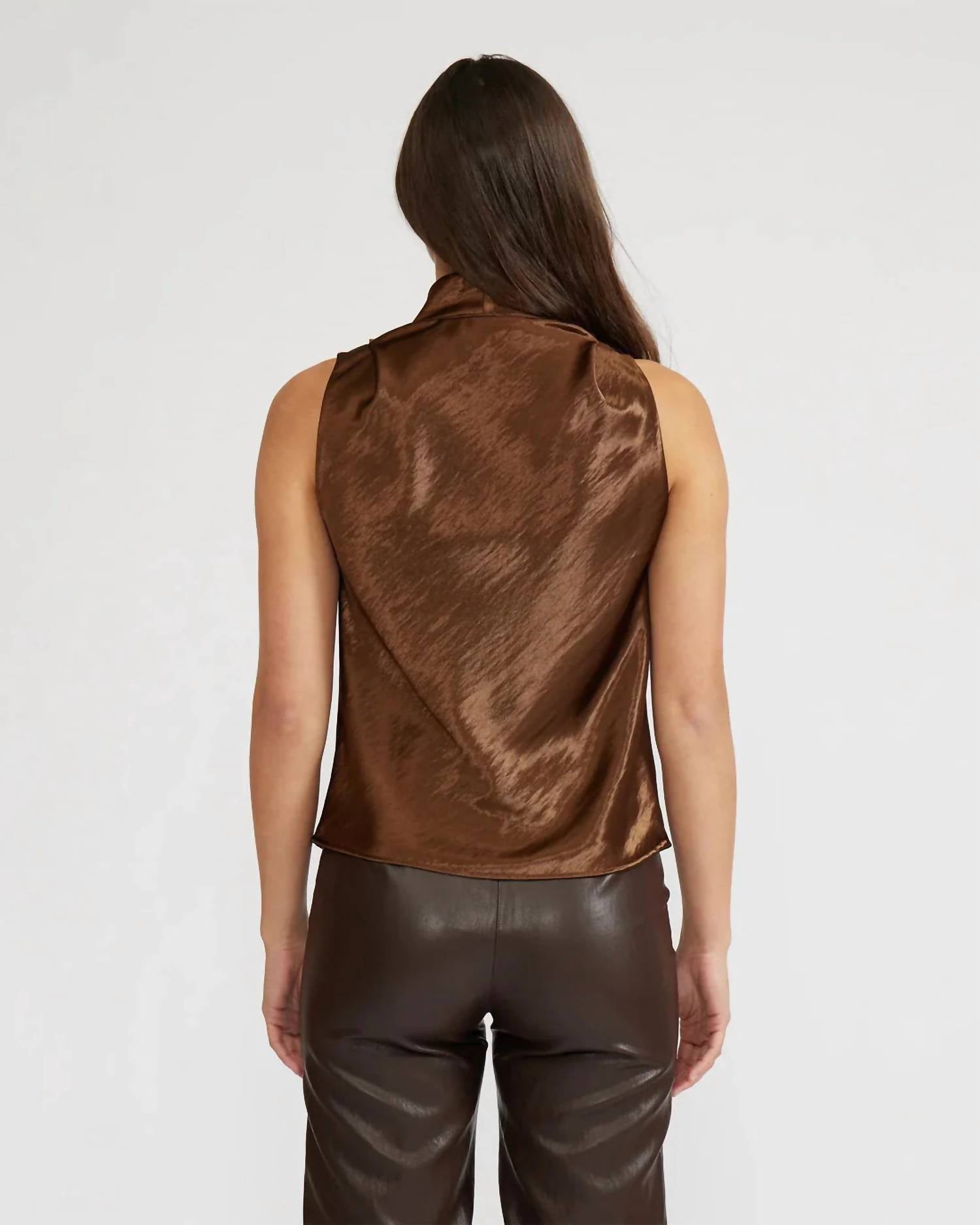Lucy Paris - Dorothy Satin Top