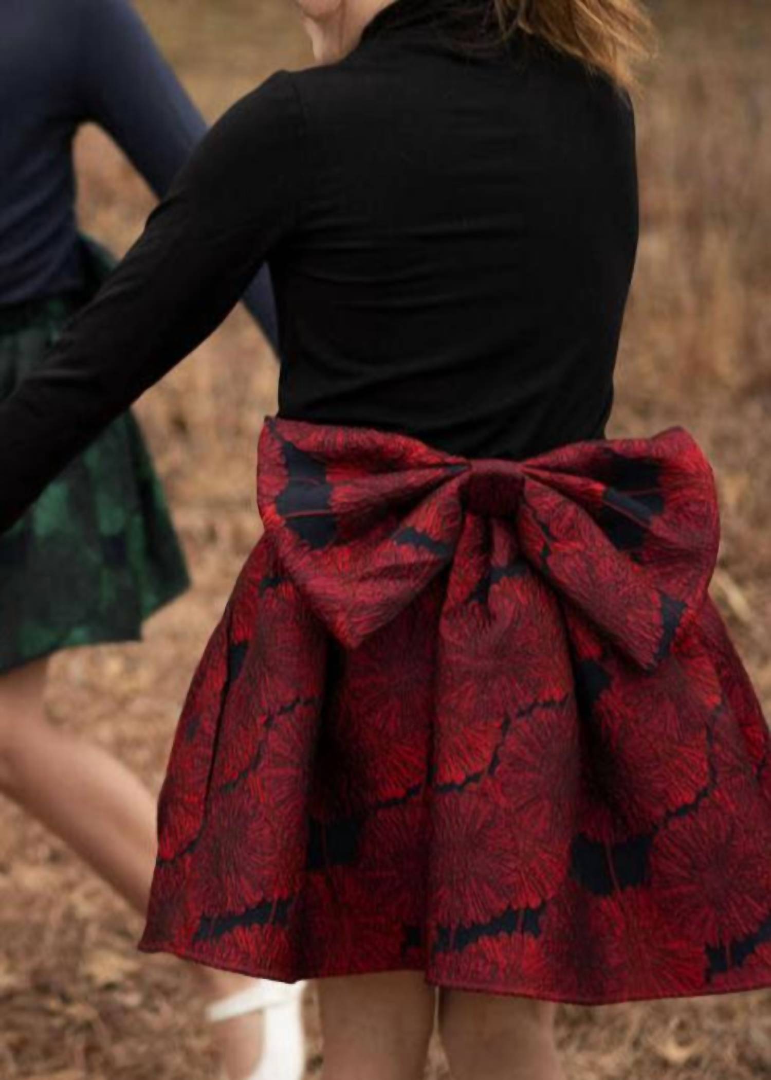 Petite Hailey - Girl's Jacquard Balloon Skirt