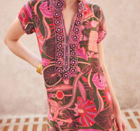 Bella Tu - Lana Cap Sleeve Caftan Dress