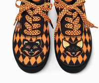 Hot Chocolate Design Women's Chocolaticas Midnight Masks Casual Sneakers in black - women's sneaker - detail view