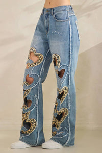 Oli & Hali - Heart Coutout Jean