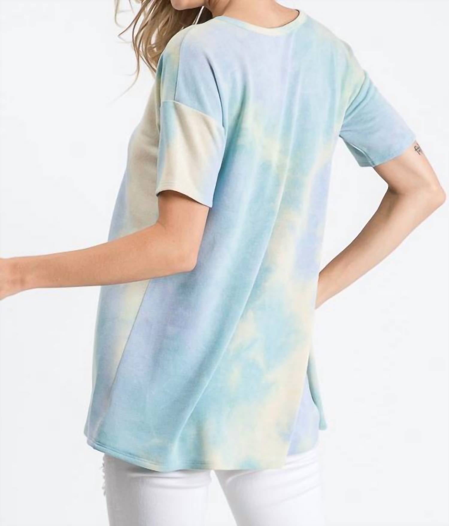 Heimish Usa - Tie Dye Keyhole Top - PLUS