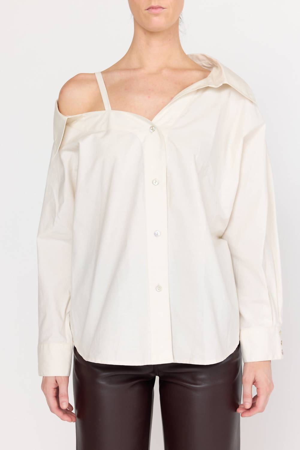 CHRISTY LYNN Dasha Long Sleeve Top in ecru - women's blouse