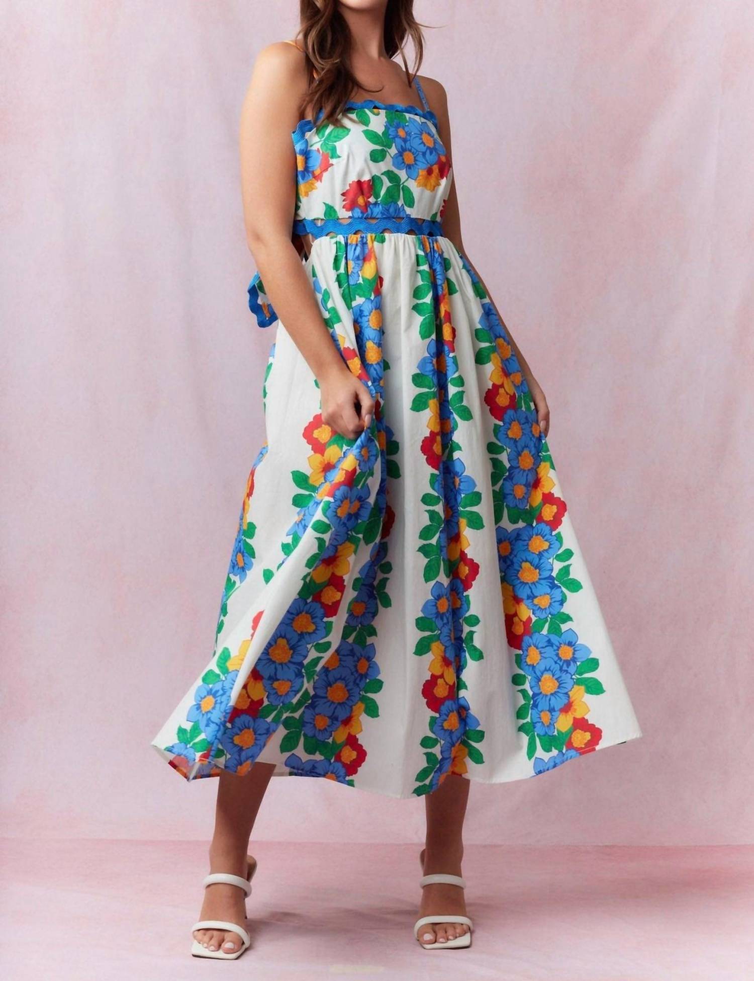 Peach Love - Hadley Floral Maxi Dress