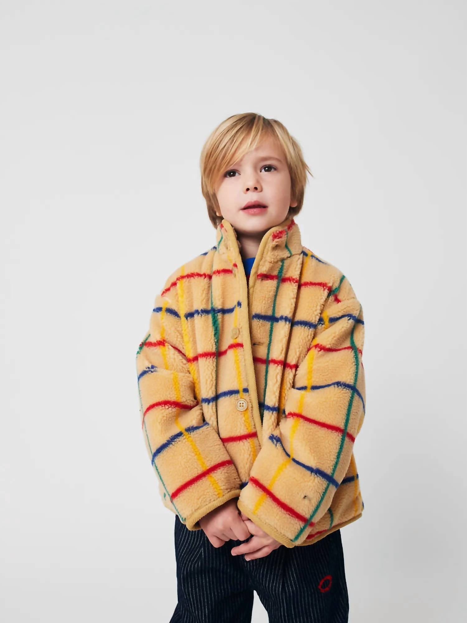 Bobo Choses - Color Stripes Sheepskin Jacket