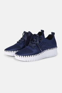 Ilse Jacobsen - Women's Tulip 4271 Platform Lace Up Sneaker